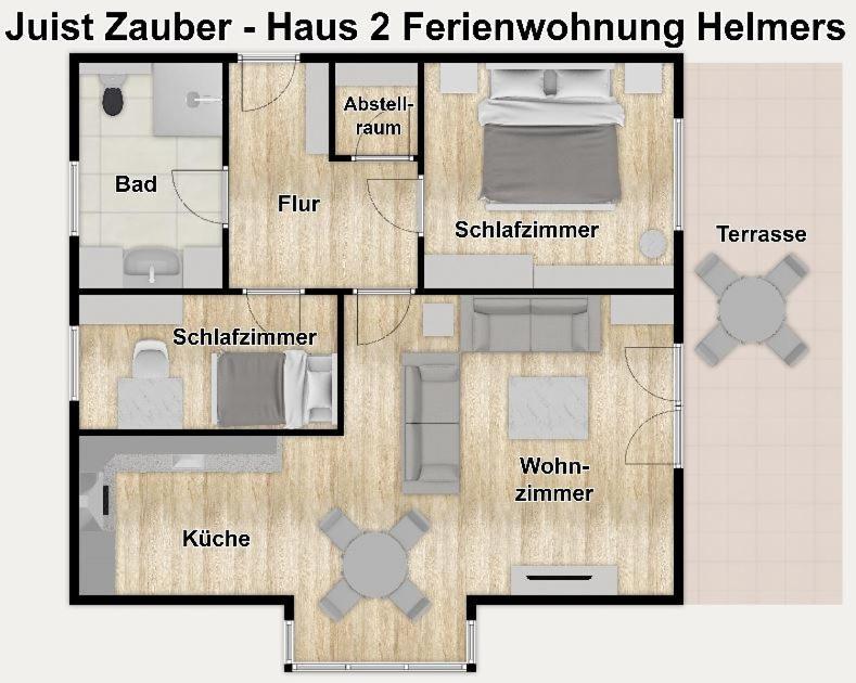 Juist Zauber - Haus 2 Ferienwohnung Helmers Exterior photo